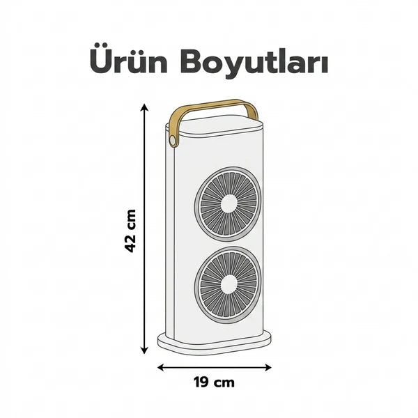 Air Duo Çift Fanlı Hava Soğutucu