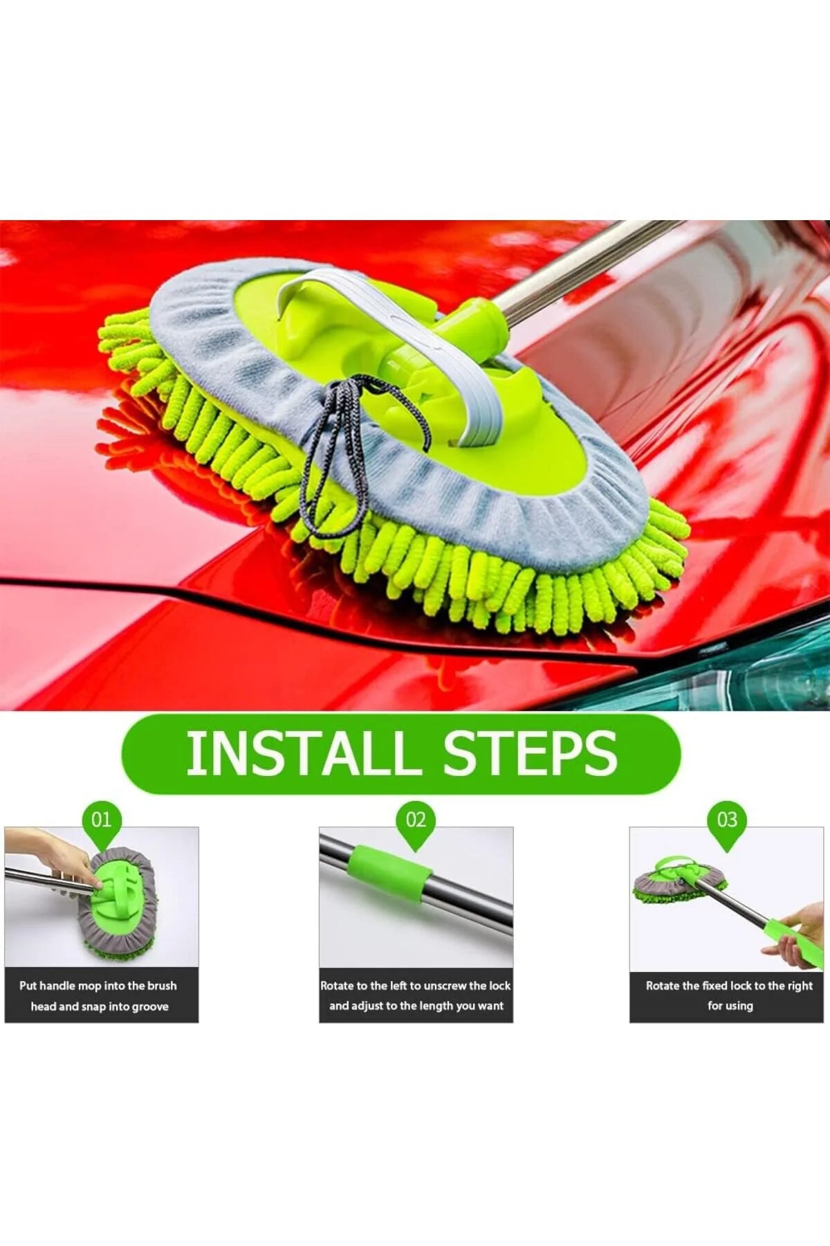 HydroFlow Teloskopik Fırça +1 Adet Hediye Paspaslı