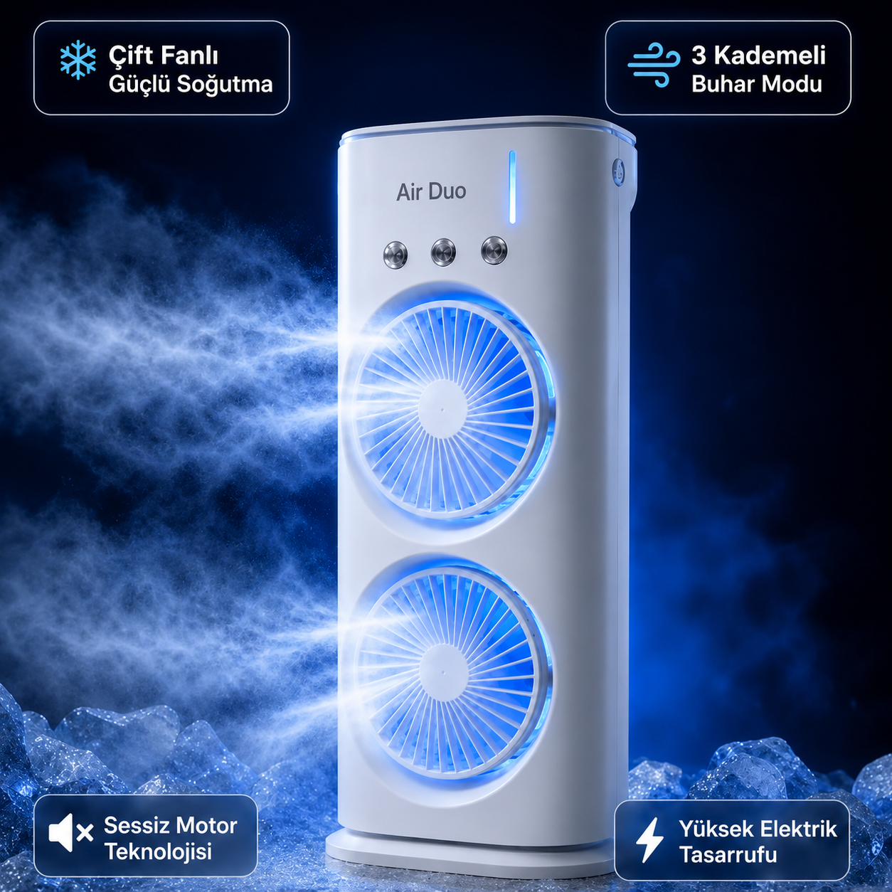 Air Duo Çift Fanlı Hava Soğutucu