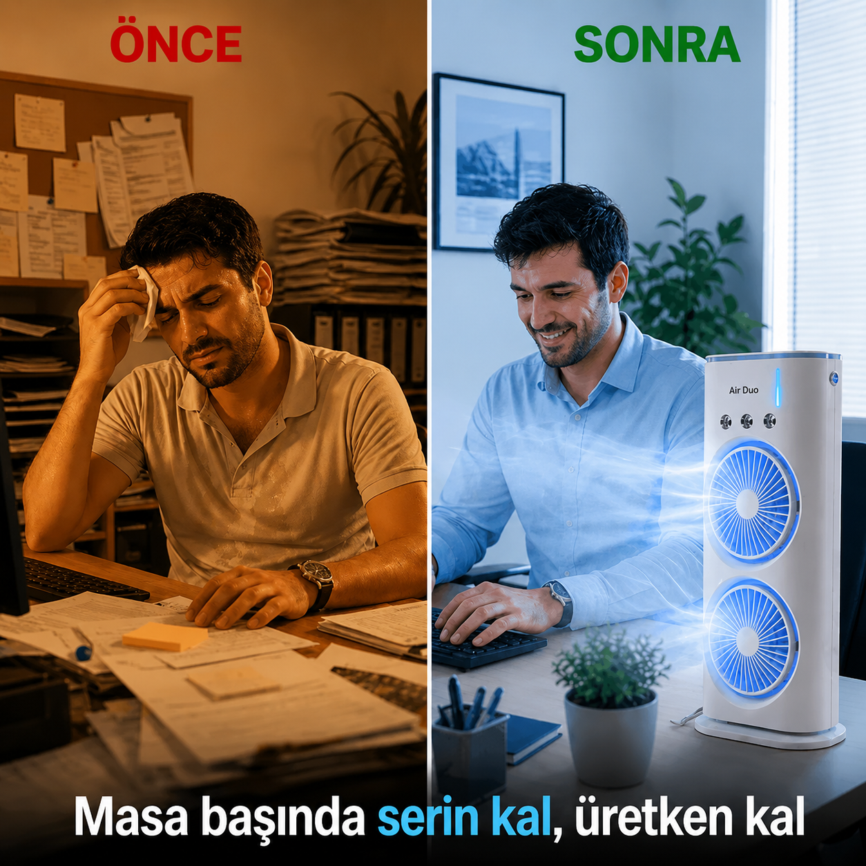 Air Duo Çift Fanlı Hava Soğutucu